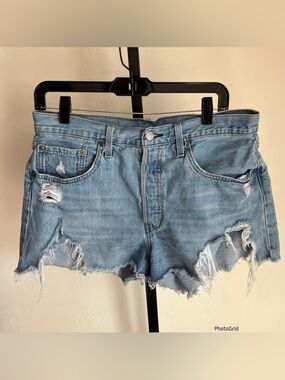Levi’s 501 Distressed Denim Shorts